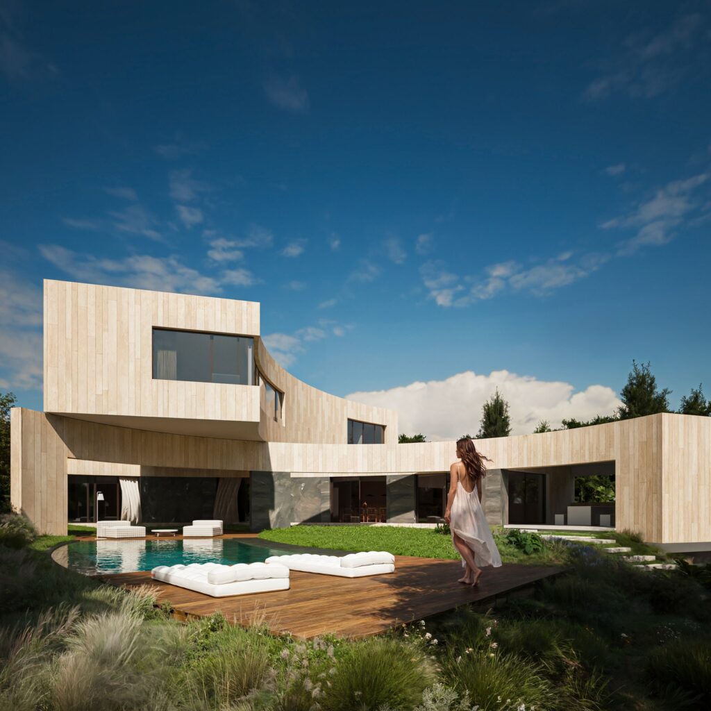 Casa Eclipse — vista exterior con piscina (imagen destacada)