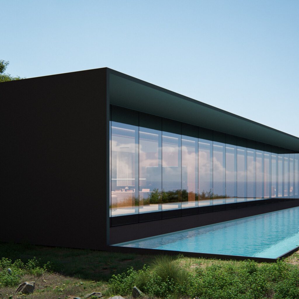 Casa Moraira, Rubén Muedra Arquitectura — vivienda de una planta sobre el acantilado de Moraira (Alicante)