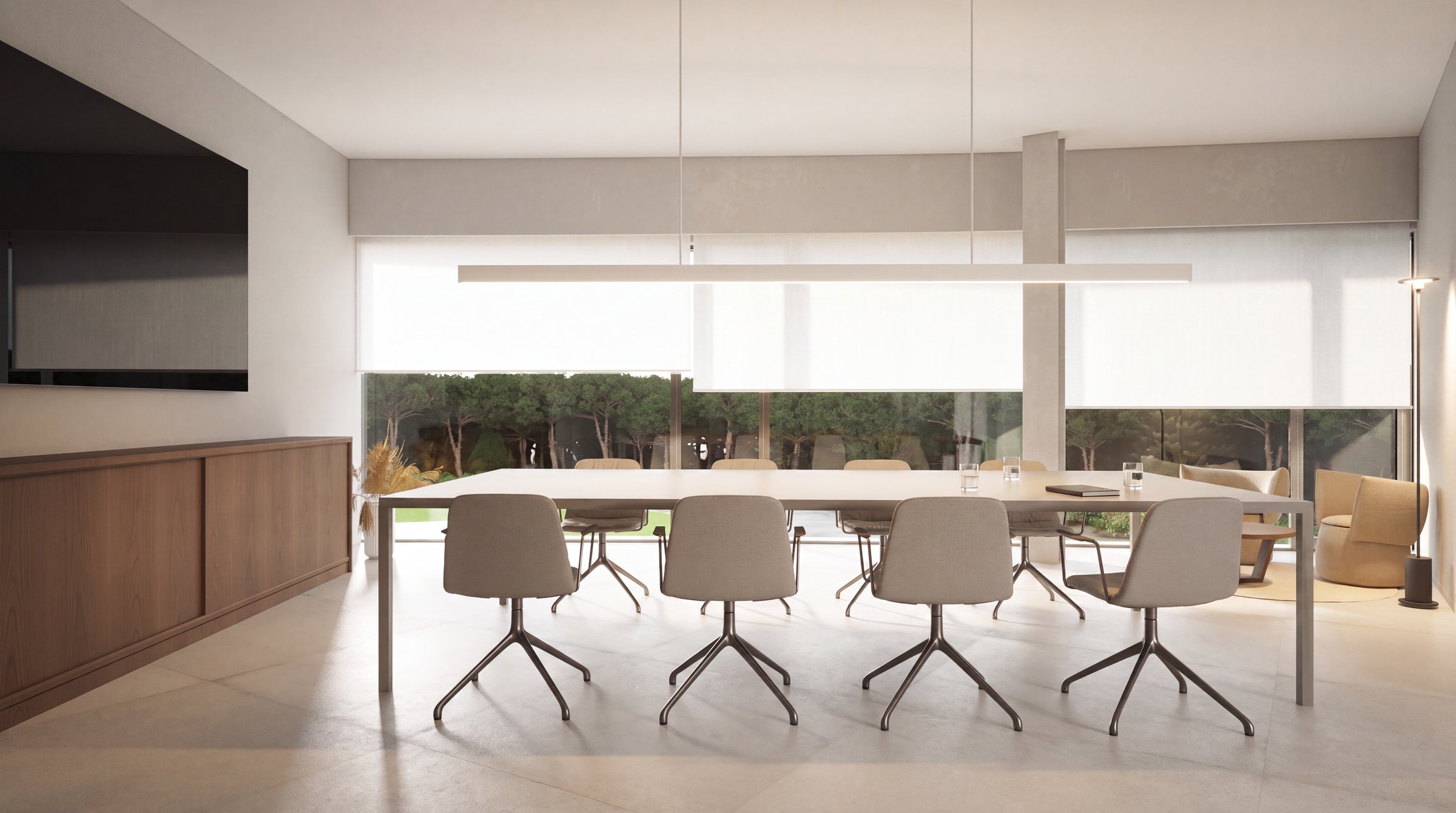 Sala de reuniones de las oficinas Hipersystem